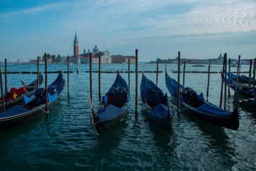 Fototapeta na wymiar Venice GOndolas