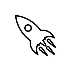 Fototapeta premium Rocket icon