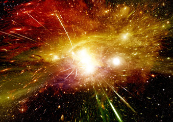 Fototapeta premium galaxy in a free space