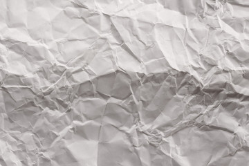 white crumpled paper texture for background.