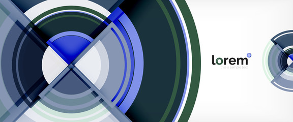 Obraz premium Multicolored round shapes abstract background