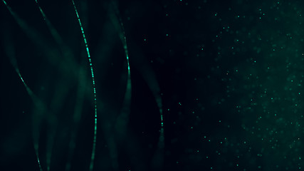 abstract particle background with stars