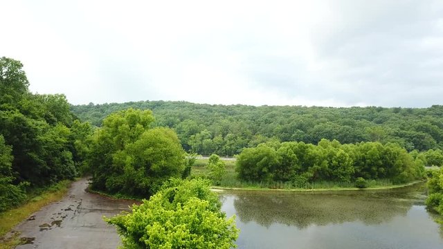 A rising view of the swamp
