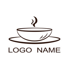 Plate with hot logo, icon. Vector.