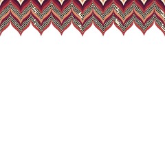 Linear Strokes Horizontal Seamless Border with Texture Fill