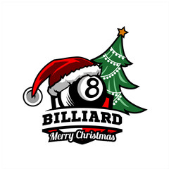 Billiard Cristmas Tree Logo