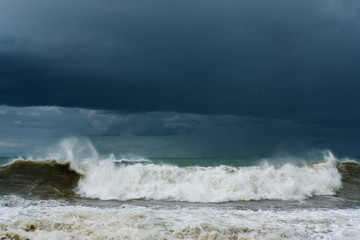 Stormy sea