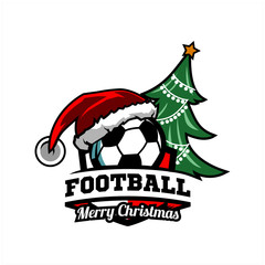 Football Cristmas Tree Logo