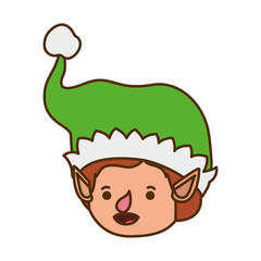 elf head with hat avatar character