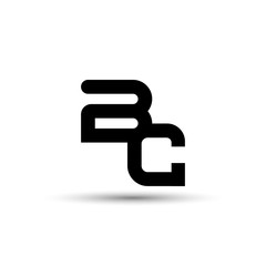 Fototapeta na wymiar BC Letter logo template. Initial letter logo template