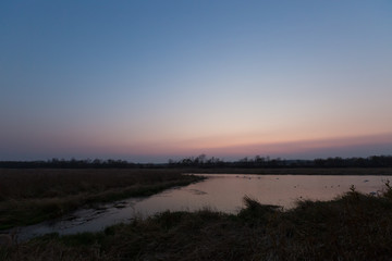 Fototapeta premium 夕景の川