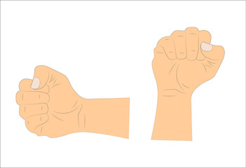 Hand gestures. Vector illustration.
