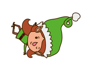 elf woman walking avatar character