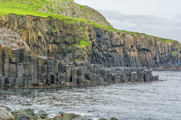 Columnar Basalt  in Froðba, Faroe Islands