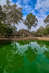 View of Baphuon temple at Angkor Wat complex is popular tourist attraction, Angkor Wat Archaeological Park in Siem Reap, Cambodia UNESCO World Heritage Site