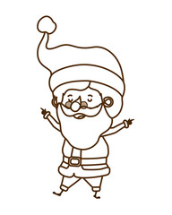 Fototapeta premium santa claus moving avatar character