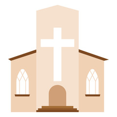 Obraz premium Abstract cute church