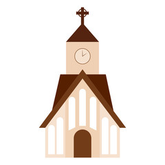 Abstract cute church