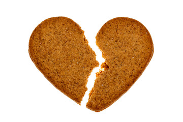 Broken gingerbread heart