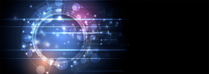 Abstract tech background. Futuristic technology interface