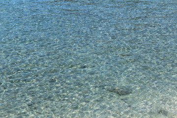 下田　多々戸浜の水面