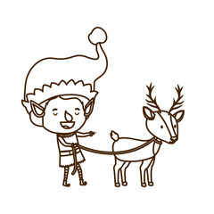 elf with reindeer avatar character