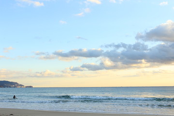 下田　白浜の日の出