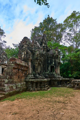 Buddhist temple in Angkor thom complex, Angkor Wat Archaeological Park in Siem Reap, Cambodia...
