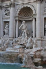 Fototapeta na wymiar La Fontana di Trevi, Roma, Italia