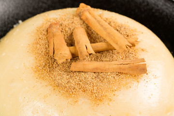 Traditional Colombian natilla - Foreground