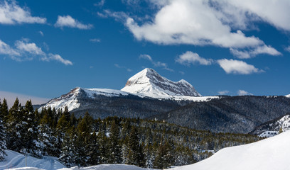 Fototapeta premium Snowy Engineer Mountain near Durango