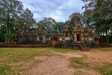 Buddhist temple in Angkor thom complex, Angkor Wat Archaeological Park in Siem Reap, Cambodia UNESCO World Heritage Site