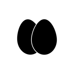 Egg icon, logo on white background