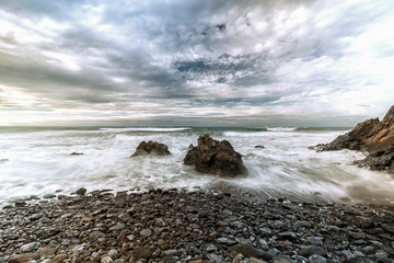 cloudy landscape in bakio