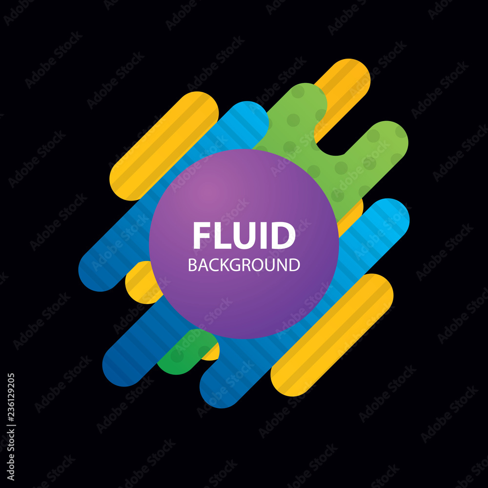Aufkleber abstract colorful geometric rounded background vector