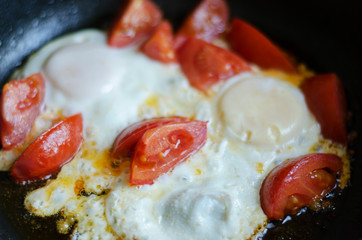  Fried eggs on the skillet
