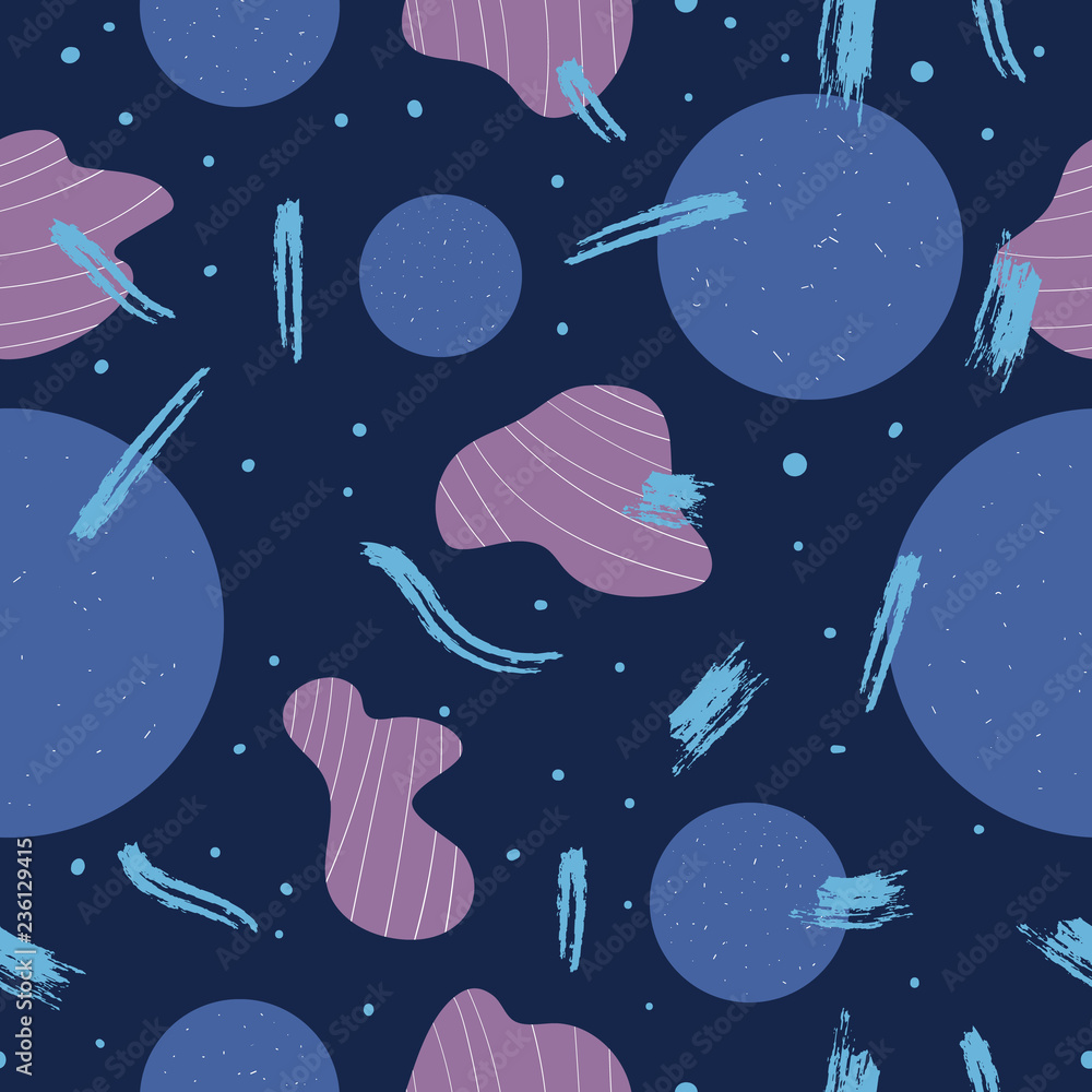 Aufkleber vector seamless pattern of abstract elements.