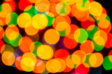 Abstract background with bokeh defocused lights and shadow background