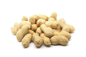 peanuts isolated on white