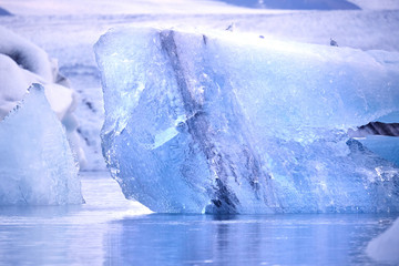 Joekulsarlon is the largest glacial lagoon in Iceland