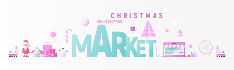 Christmas Market Online Shopping Banner