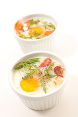 baked egg with cream