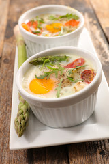 baked egg with cream