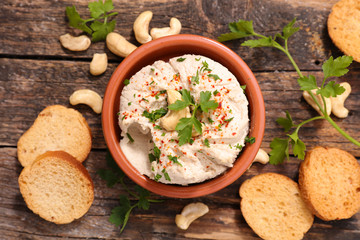 vegan cheese and bread