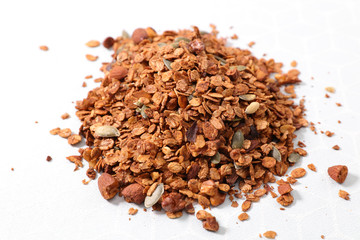 grilled granola with nuts