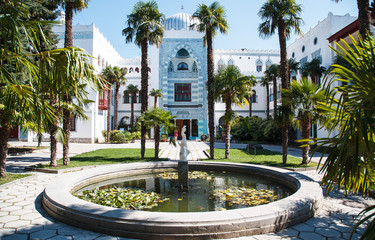 Dulber Palace in Koreiz near Yalta in Crimea. Palace in oriental style