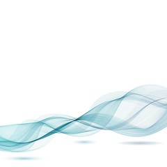 Vector abstract background. Light blue wave on white background. eps 10