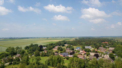 Fototapeta na wymiar Weite Graslandschaft in Schleswig Holstein, Deutschland.