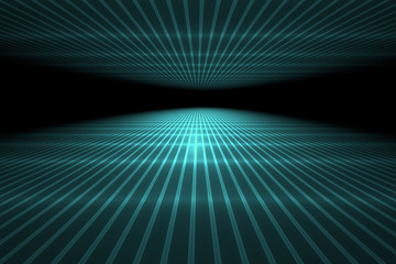 illustration of information lines in perspective