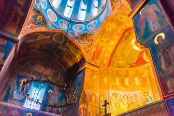 Interior of Upper Betlemi Church in Tbilisi, Georgia